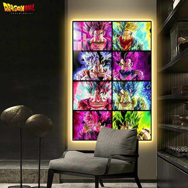 阿喵畫社 龍珠八宮格燈帶畫 