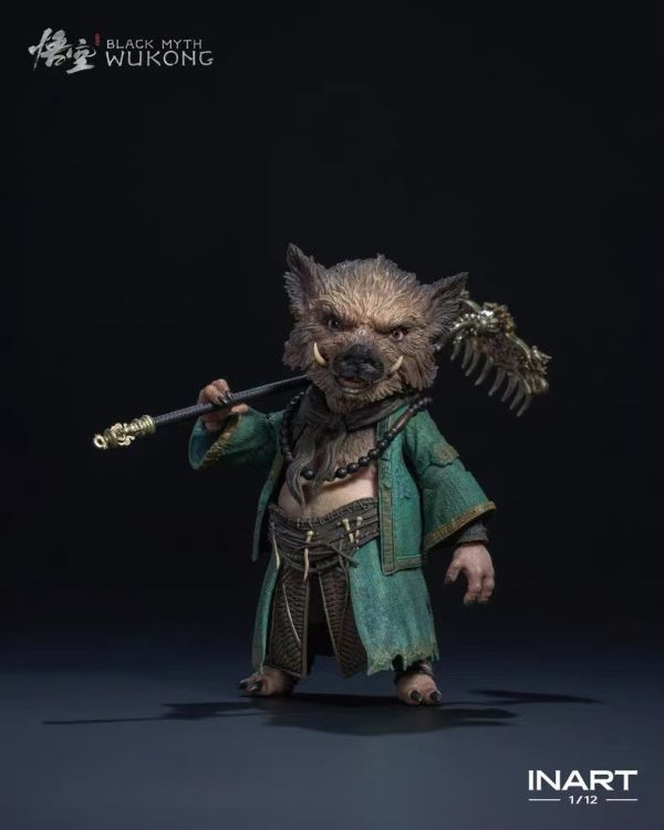 正版授權 Queen studios INART 1/12《黑神話：悟空》豬八戒 可動人偶 