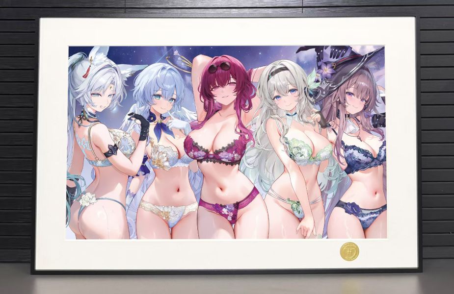 H2工作室 《內衣女團》崩壞星穹鐵道卡芙卡知更鳥流螢飛宵黑塔裝飾畫 
