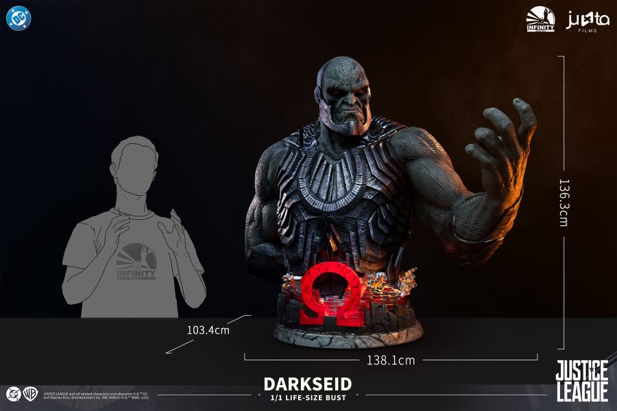 開天×Juxta Films 《扎克·施耐德版正義聯盟》達克賽德 1/1半身像 