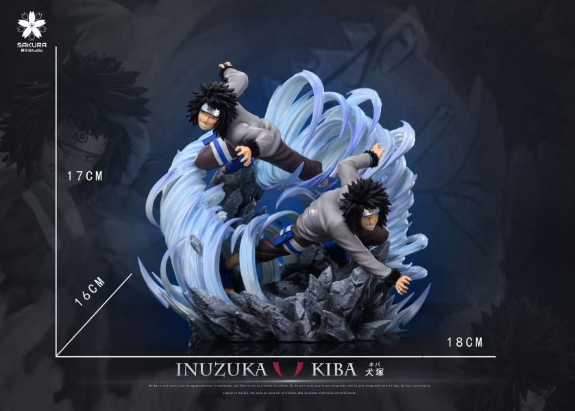 櫻花 studio 火影輕雕像共鳴系列第十二彈春野櫻&第十三彈犬塚牙 