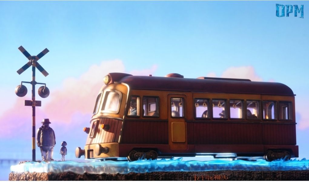 OPM-Studio 宮崎駿桌面場景系列011-千與千尋-海上列車 