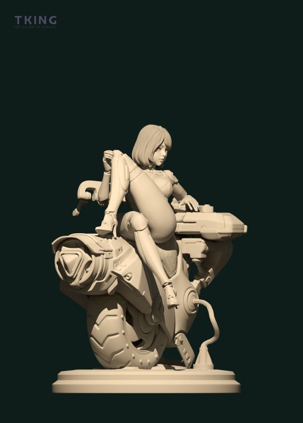 TKING 機器姬系列之補給站GK白模 