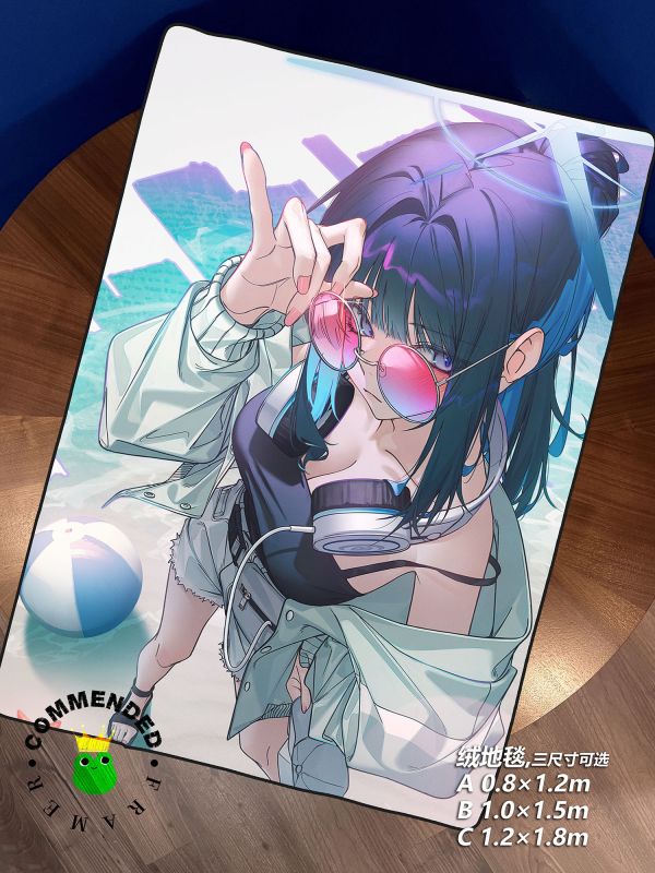 皇呱《酷颯紗織隊長》蔚藍檔案阿里烏斯戰術小隊裝飾畫 