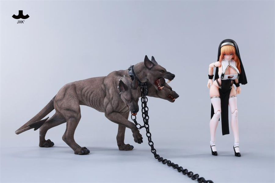 正版授權 JXK 1/6 地獄三頭犬 靜態動物模型 共3款 