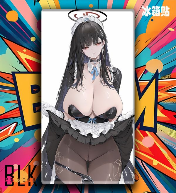 巴洛克 女僕莉音調月莉音蔚藍檔案老大姐裝飾畫/冰箱貼 