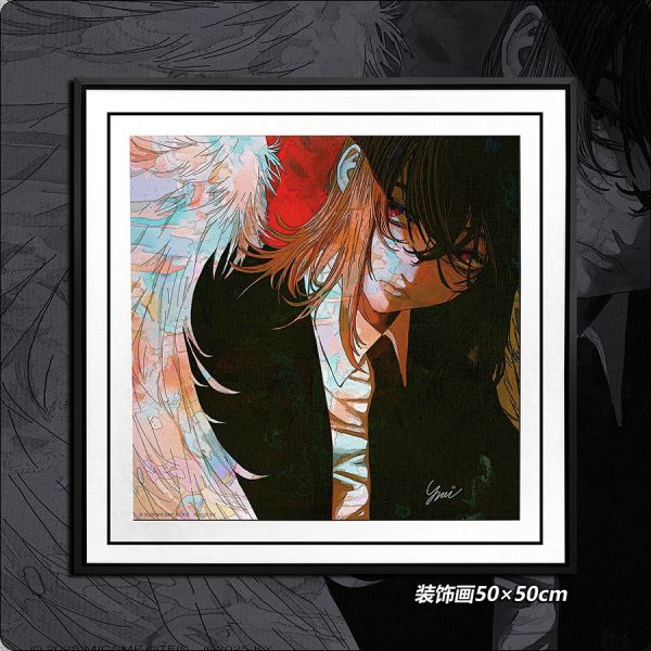 千鳥社《天使惡魔by米津玄師》鏈鋸人簽名午睡毯地毯裝飾畫 