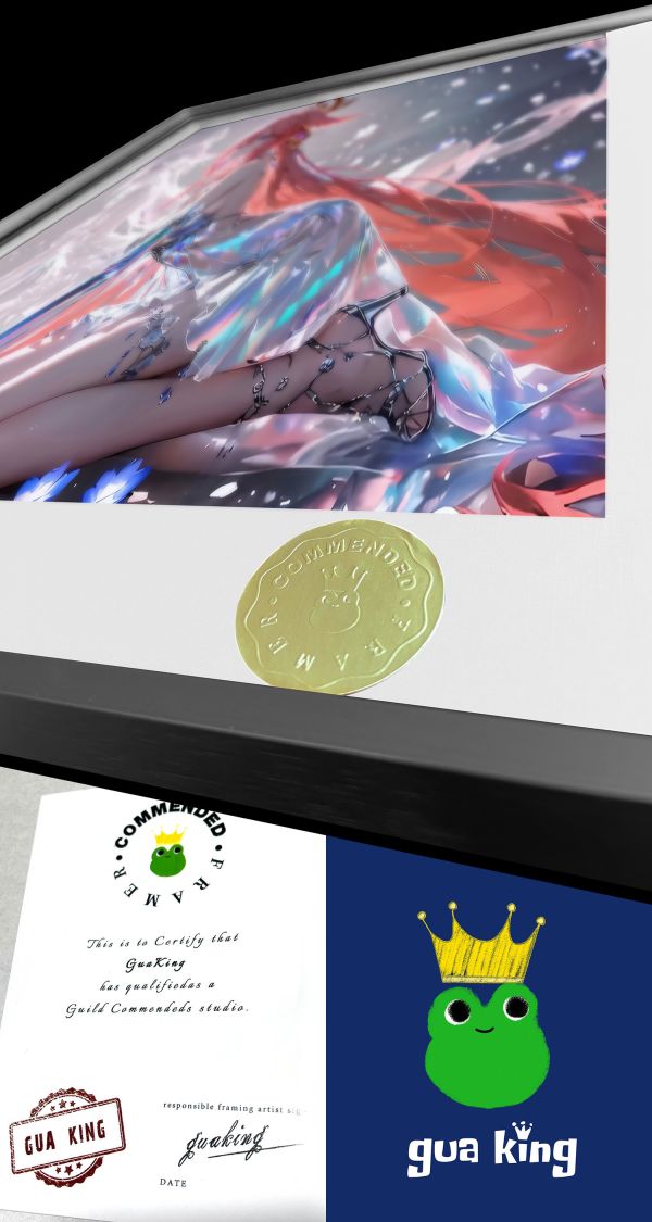 皇呱《曼妙身姿八重神子》原神大巫女狐之血裝飾畫 