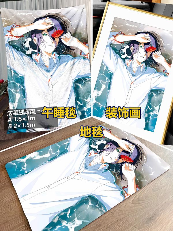 千鳥社《蕾塞單人》鏈鋸人Reze炸彈惡魔午睡毯地毯裝飾畫 