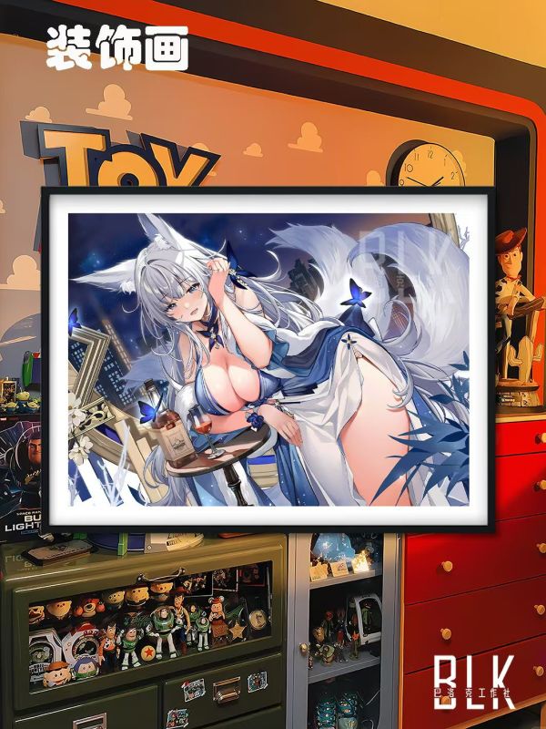 巴洛克 微醺信濃Shinano碧藍航線鵗裝飾畫/冰箱貼 