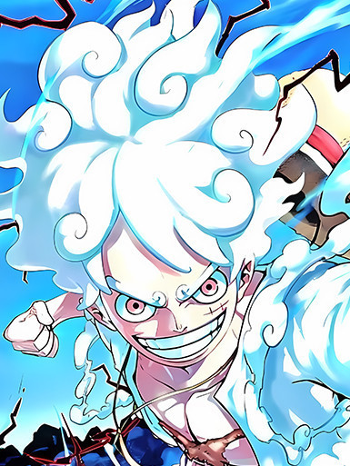 巴洛克《尼卡魯夫》草帽小子四皇五檔海賊王裝飾畫冰箱貼 