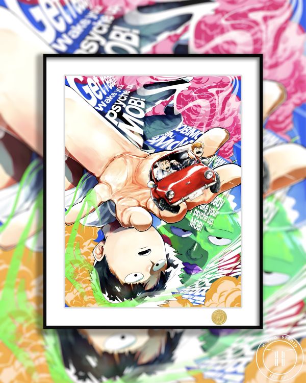 H2工作室《靈能百分百》影山茂夫靈幻新隆裝飾畫 