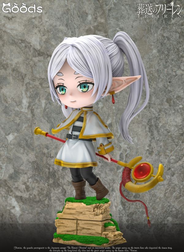 GOODS（穀子）STUDIO 葬送的芙莉蓮Q版 芙莉蓮 Frieren潮玩雕像 