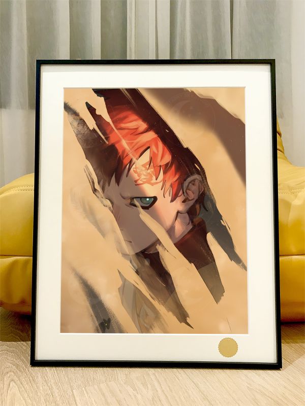 星空《我愛羅》Gaara風影火影忍者裝飾畫 