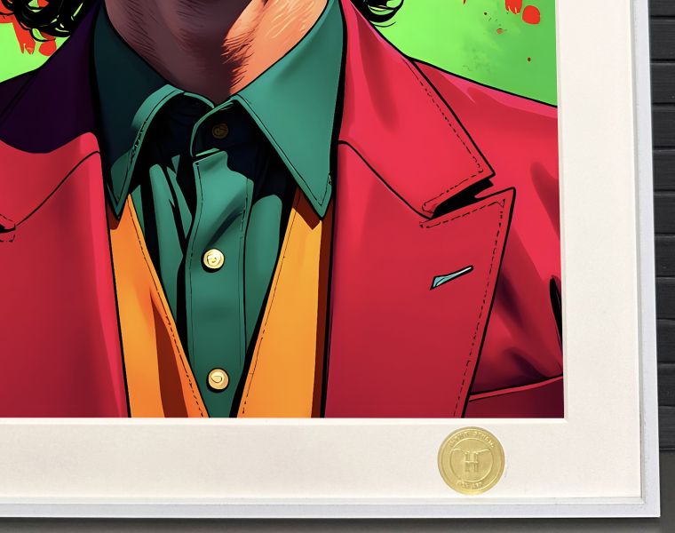 H2工作室 《Joker》小丑傑昆菲尼克斯希斯萊傑DC蝙蝠俠裝飾畫 