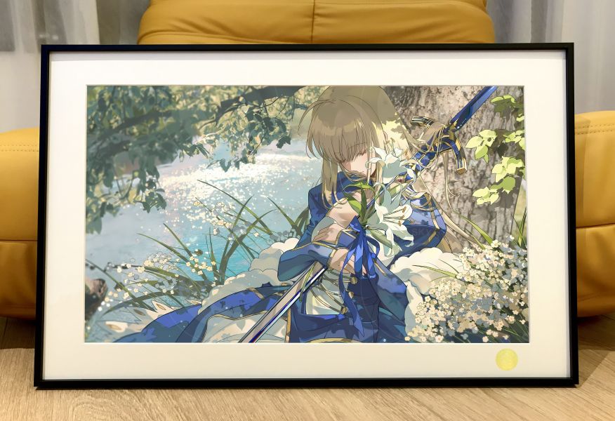 星空《湖畔吾王》阿爾託莉雅Saber劍之騎士亞瑟王fate裝飾畫 