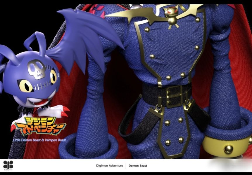 Butterfly Studio 蝴蝶社 數碼獸系列 吸血魔獸&小惡魔獸 