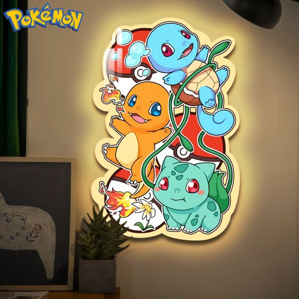 阿喵畫社 超大寶可夢造景8k超清燈帶異形裝飾畫 