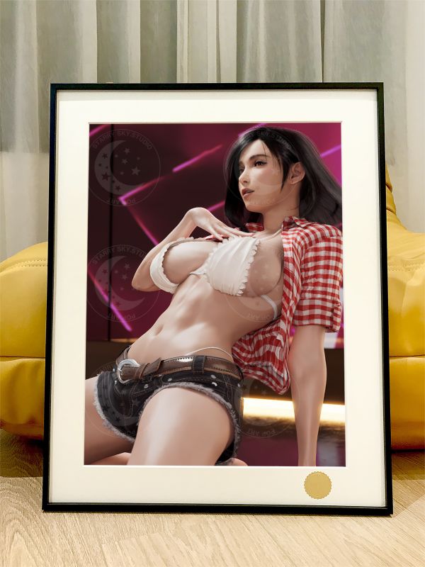 星空《熱舞蒂法》FF7最終幻想TIFA裝飾畫 