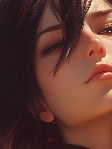 巴洛克《三笠》進擊的巨人Mikasa裝飾畫冰箱貼 