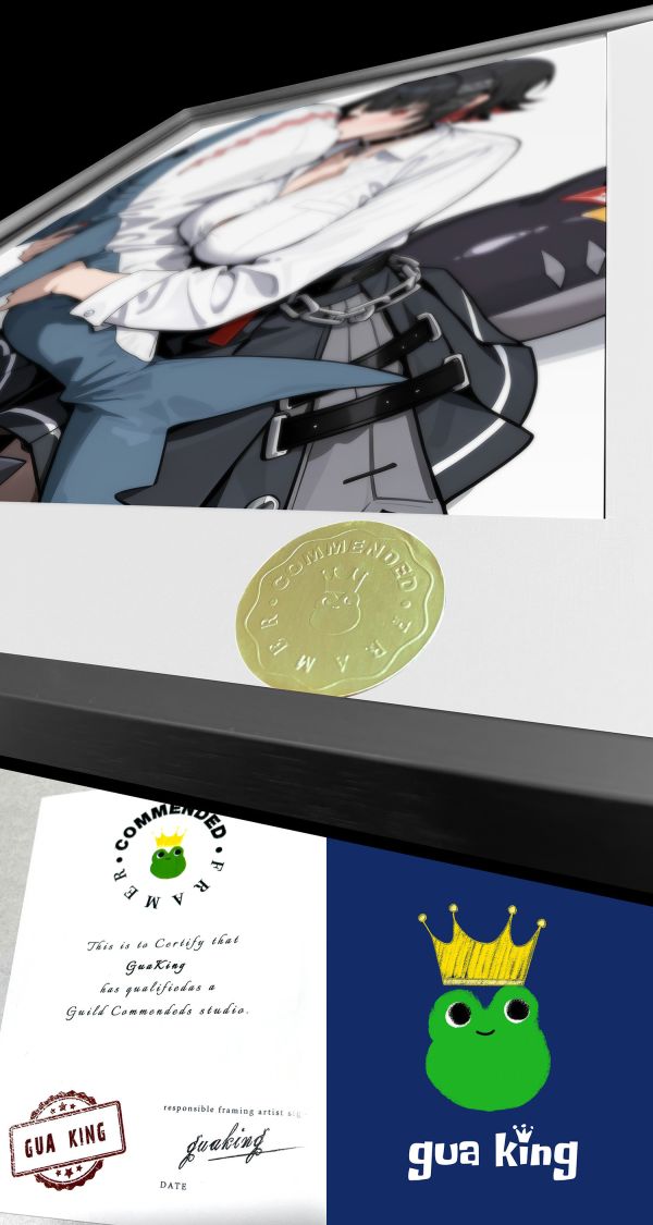 皇呱《可愛萌妹艾蓮·喬》絕區零鯊魚女僕裝飾畫 