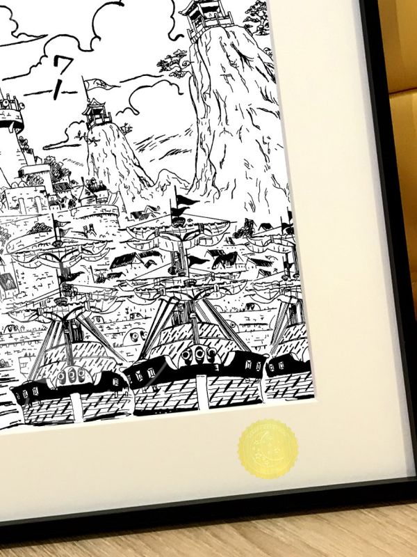 星空《海軍本部》三大將海賊王路飛頂上戰爭onepiece裝飾畫 