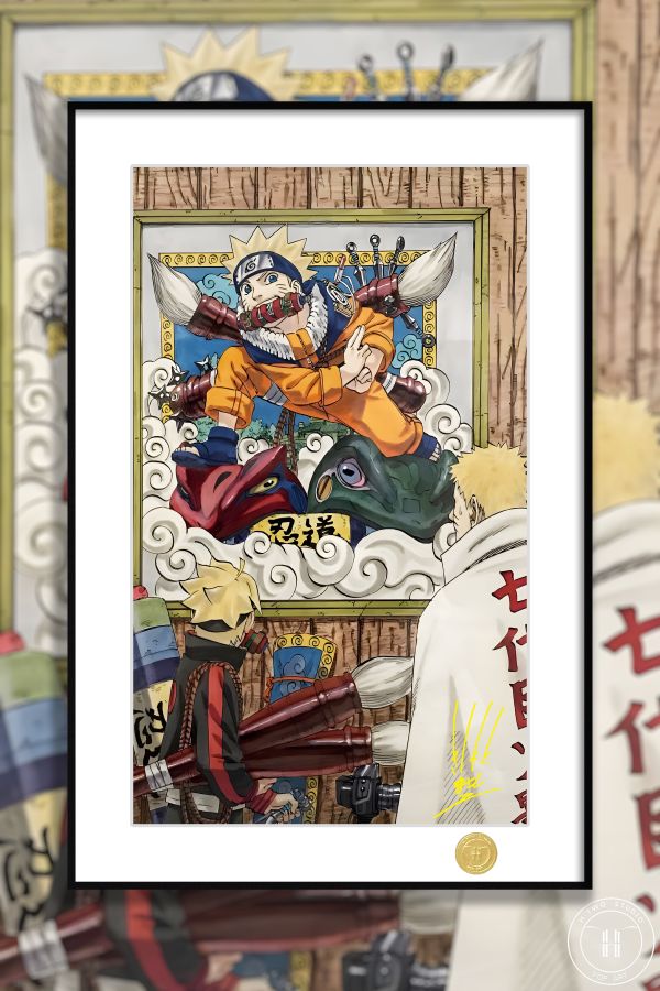 H2工作室《忍道》火影忍者漩渦鳴人博人七代目火影裝飾畫 