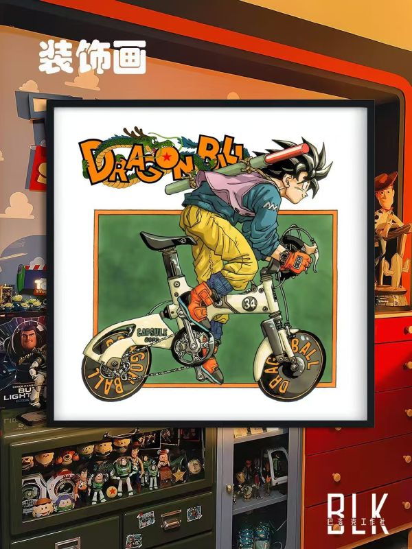 巴洛克 七龍珠卡卡羅特悟空鳥山明動漫藝術裝飾畫/亞克力冰箱貼 