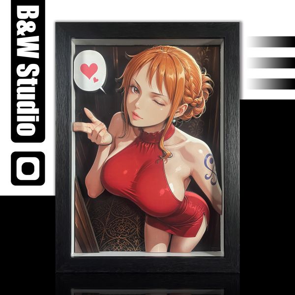 黑白畫映B&W Studio 娜美 立體裝飾畫 