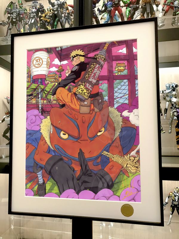 星空《木葉村鳴人》九尾火影忍者仙人模式裝飾畫 