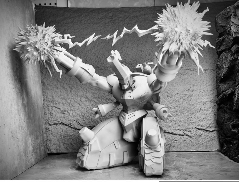 殭屍車工作室 快貨系列 數碼寶貝04 無限地帶 獸型 雷之鬥士 雷光獸 