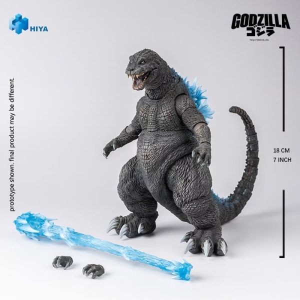 正版授權 HIYA海雅玩具 18cm 哥斯拉魔斯拉王者基多拉 大怪獸總攻擊 2001哥斯拉 