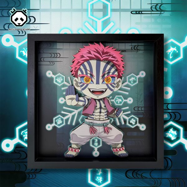 凹凸PANDA 鬼滅之刃無限城篇 C款綺窩座立體掛畫擺臺 