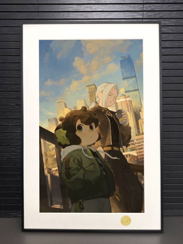 H2工作室《羅小黑戰記2》小黑師姐鹿野無限裝飾畫 