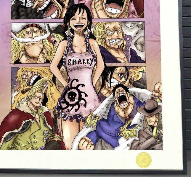 H2工作室《夏琪》海賊王洛克斯羅傑雷利卡普白鬍子裝飾畫 