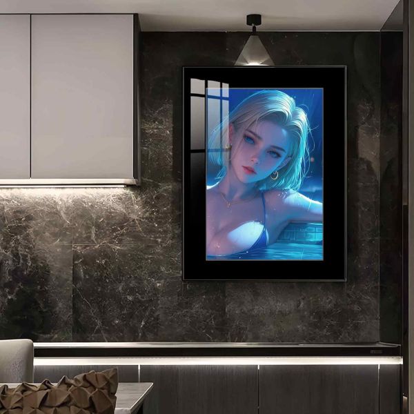 JUZI橘子工作室 月光：人造人18號裝飾畫 