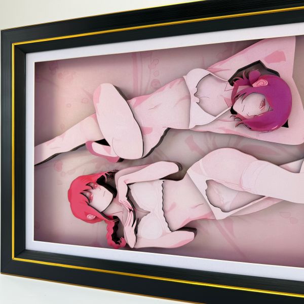 凹凸PANDA 鏈鋸人蕾塞D款 手工立體掛牆畫 