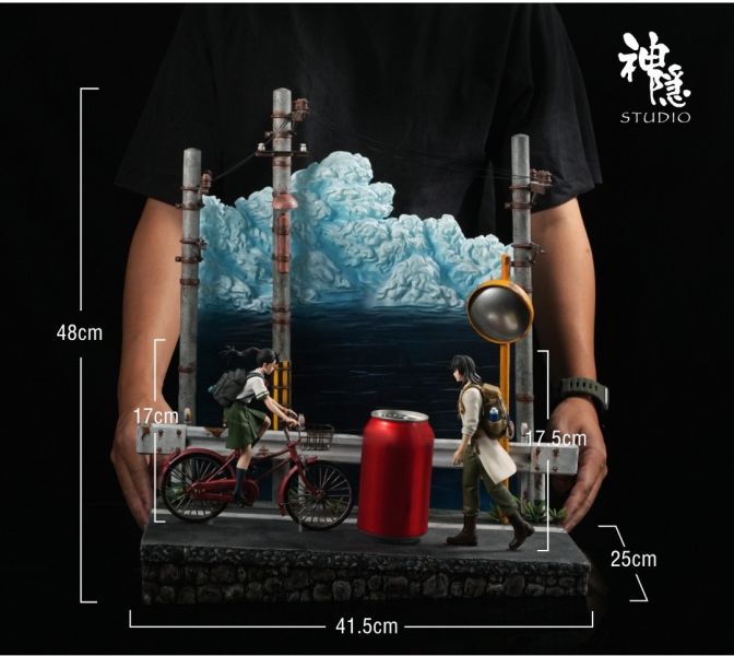 神隱工作室 剪影瞬間系列 鈴芽之旅再見之前的路口 