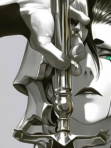 巴洛克《暗黑烏爾齊奧拉》死神境·界虛十刃裝飾畫冰箱貼 