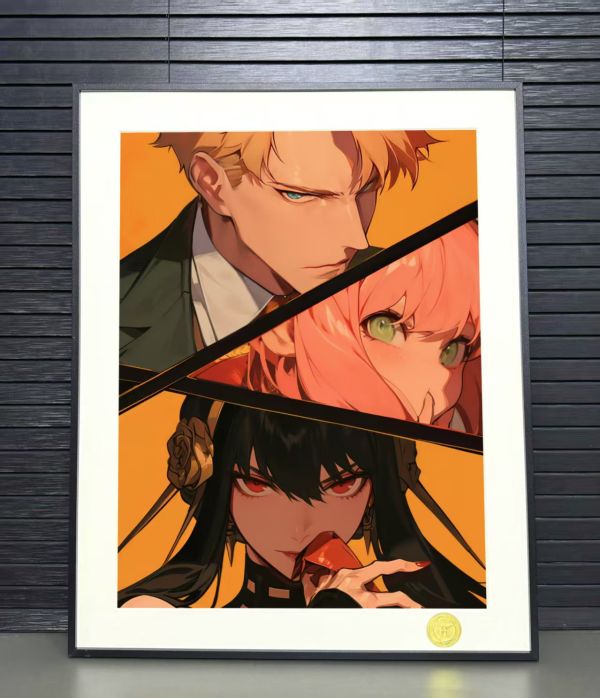 H2工作室 《福傑一家》間諜過家家阿尼亞約爾黃昏裝飾畫 