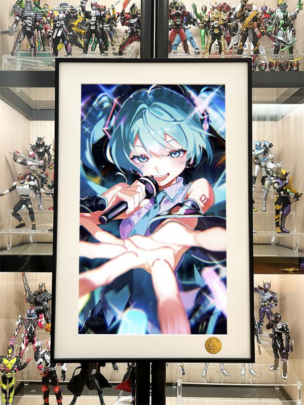 星空《麥克風初音》初音未來Miku世界第一公主殿下裝飾畫 