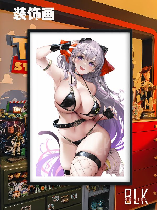 巴洛克《BB》Fate黑衣的少女Game Master裝飾畫冰箱貼 