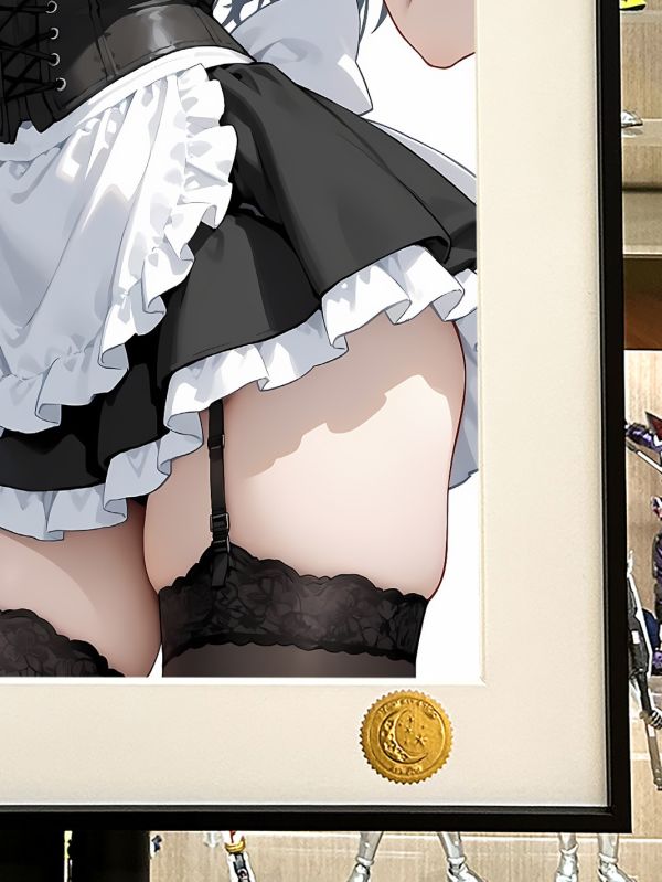 星空《生氣女僕》maid動漫遊戲二次元裝飾畫 