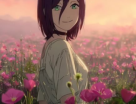 巴洛克《花叢蕾塞》鏈鋸人蕾塞篇reze裝飾畫冰箱貼 