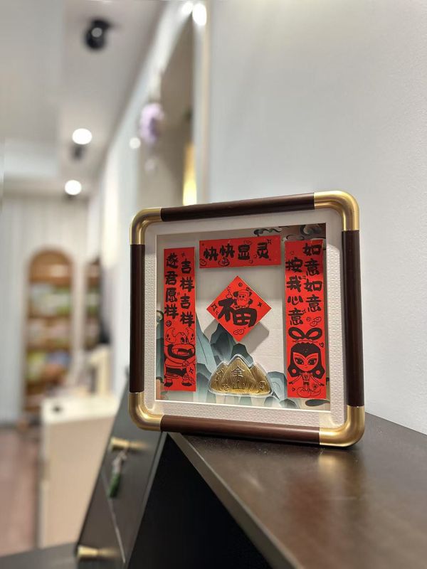 千鳥社 《如意如意擺臺》新年蛇精如意葫蘆娃金山蛇年春聯福字擺臺 