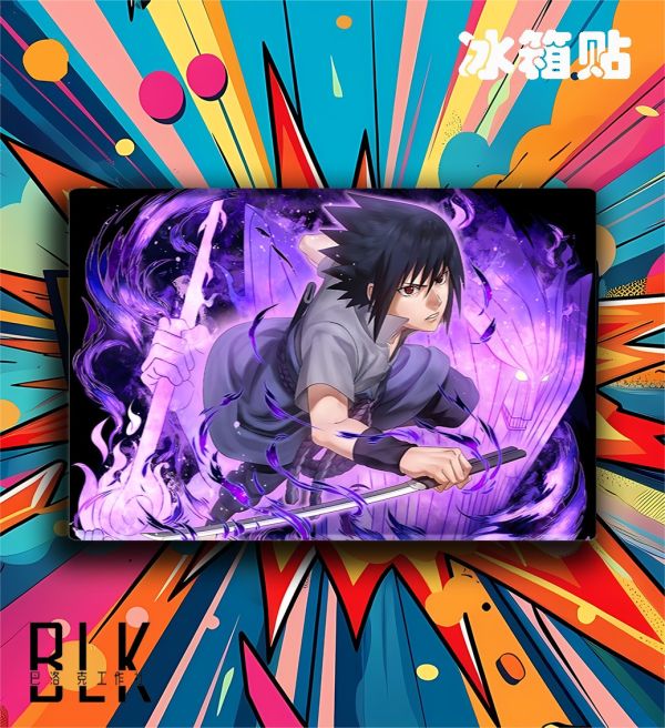 巴洛克 九尾鳴人漩渦須佐佐助火影忍者裝飾畫/冰箱貼 