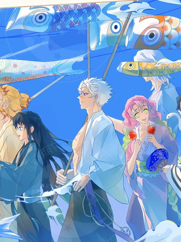 星空《節日九柱》鬼滅之刃無限城篇裝飾畫 