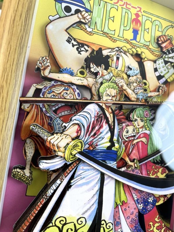 萌萌匠 ONE PIECE海賊王草帽團路魯夫扉頁大媽大鬍子立體畫 