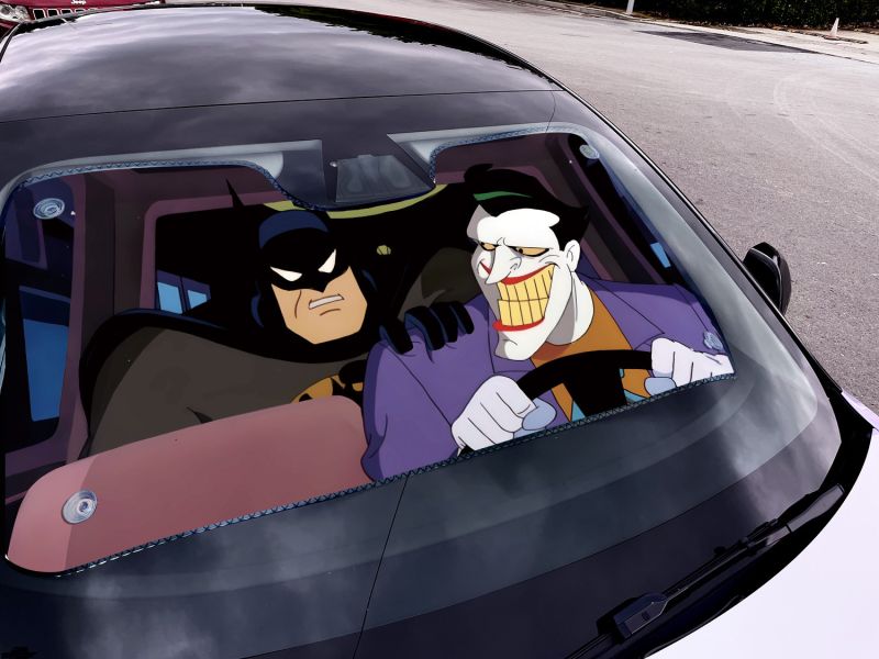 千鳥社 《汽車前擋遮陽-小丑》開車蝙蝠俠小丑黑暗騎士joker 