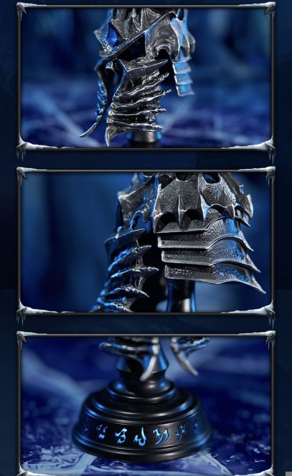 正版授權 Blizzard暴雪 魔獸世界 統御之盔 金屬復刻桌面擺件 